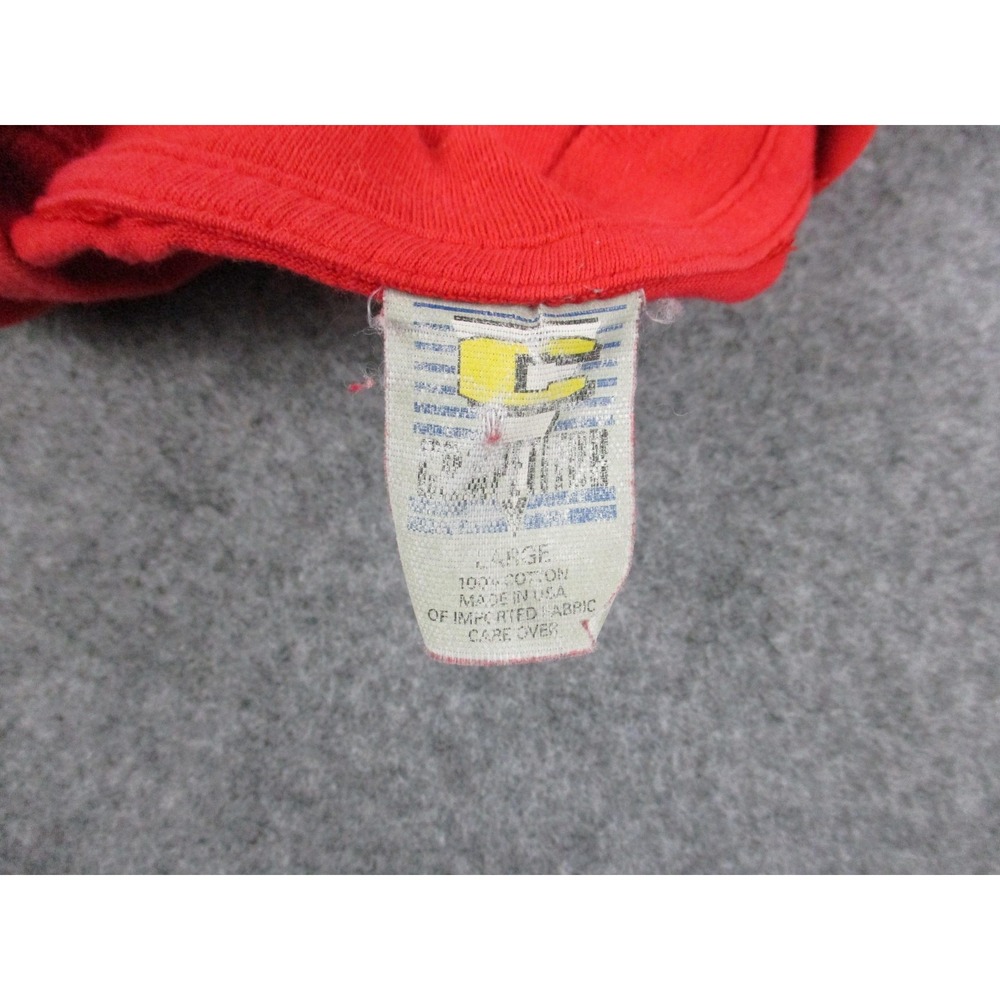 VINTAGE San Francisco 49ers Shirt Mens Large Red Black NFL Football 90s USA - Picture 8 of 16